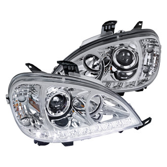 Spec-D® - Driver and Passenger Side Chrome Projector Headlights with LED DRL