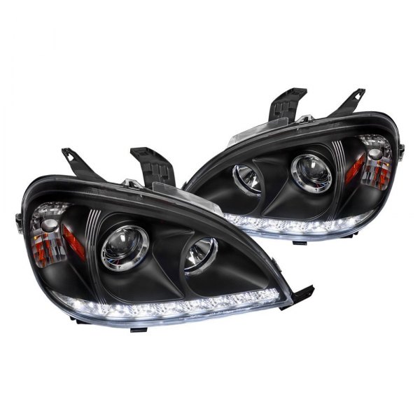 Spec-D® - Black Projector Headlights with LED DRL, Mercedes M Class