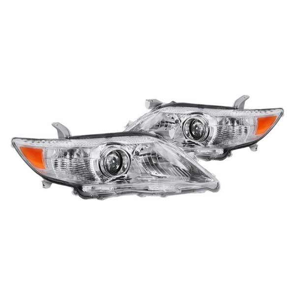 Spec-D® - Chrome Factory Style Projector Headlights, Toyota Camry