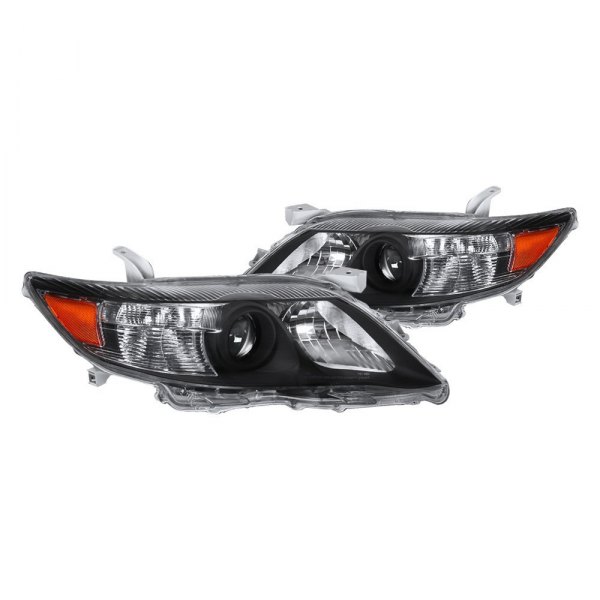 Spec-D® - Black Projector Headlights, Toyota Camry