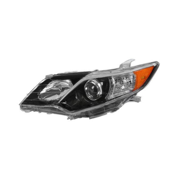 Spec-D® - Driver Side Gloss Black Factory Style Projector Headlight, Toyota Camry