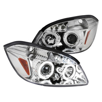 Spec-D® - Driver and Passenger Side Chrome Dual Halo Projector Headlights with Parking LEDs