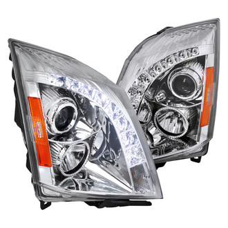 Spec-D® - Driver and Passenger Side Chrome Projector Headlights with LED DRL