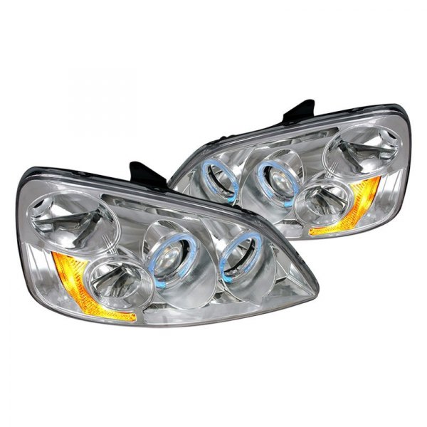 Spec-D® - Chrome LED Dual Halo Projector Headlights, Honda Civic