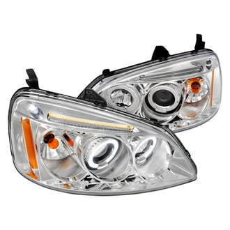 Spec-D® - Driver and Passenger Side Chrome Dual Halo Projector Headlights with Parking LEDs