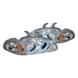 Spec-D® - Driver and Passenger Side Chrome LED Dual Halo Projector Headlights