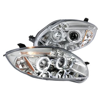 Spec-D® - Driver and Passenger Side Chrome Dual Halo Projector Headlights with Parking LEDs