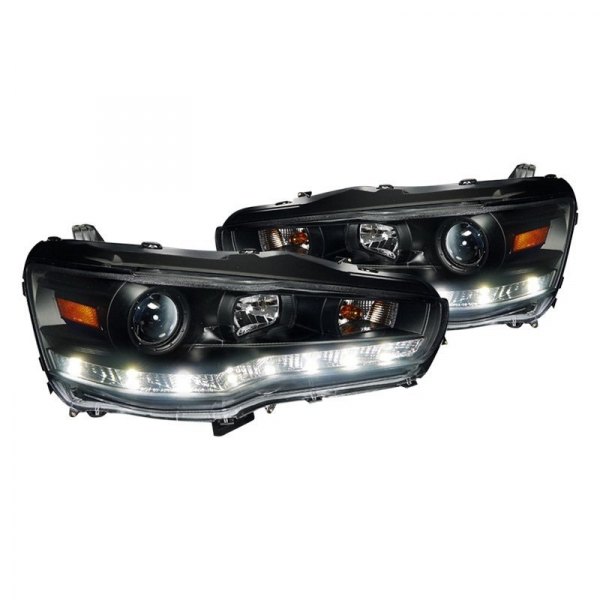 Spec-D® - Black Projector Headlights with R8 Style LEDs
