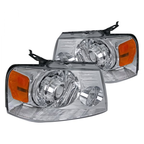 Spec-D® - Chrome Projector Headlights, Ford F-150