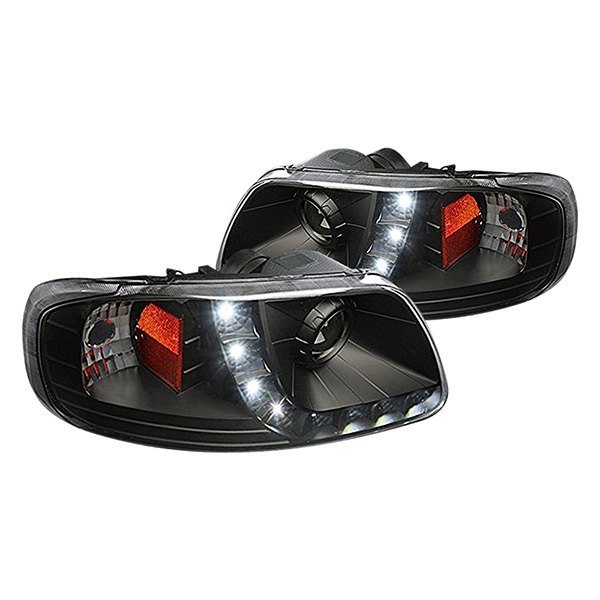 Spec-D® - Black Projector Headlights with LED DRL