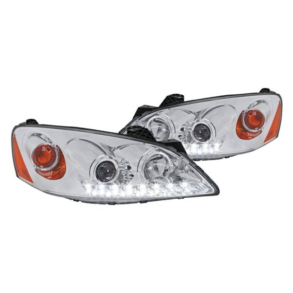 Spec-D® - Chrome Projector Headlights with LED DRL, Pontiac G6