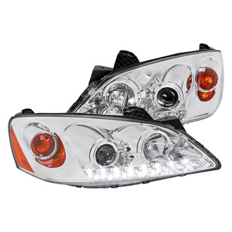 Spec-D® - Driver and Passenger Side Chrome Projector Headlights with LED DRL
