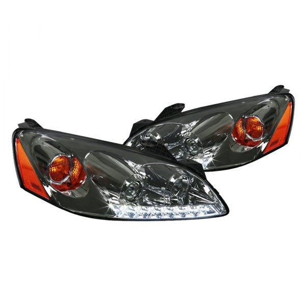 Spec-D® - Chrome/Smoke Projector Headlights with LED DRL, Pontiac G6