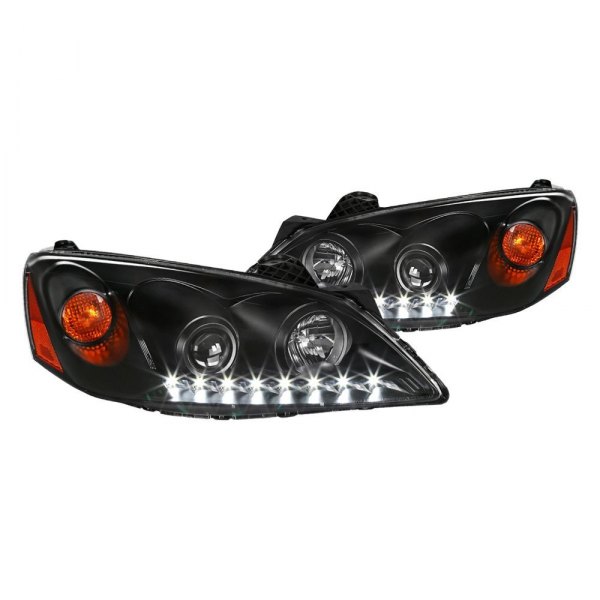 Spec-D® - Black Projector Headlights with LED DRL, Pontiac G6