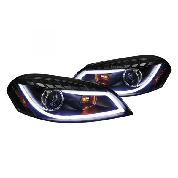Spec-D® - Black LED DRL Bar Projector Headlights