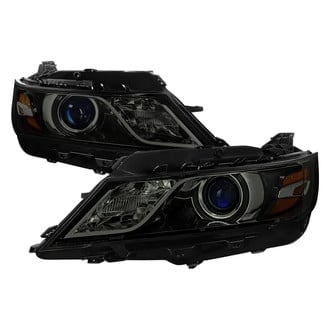 Spec-D® - Driver and Passenger Side Gloss Black/Smoke Projector Headlights