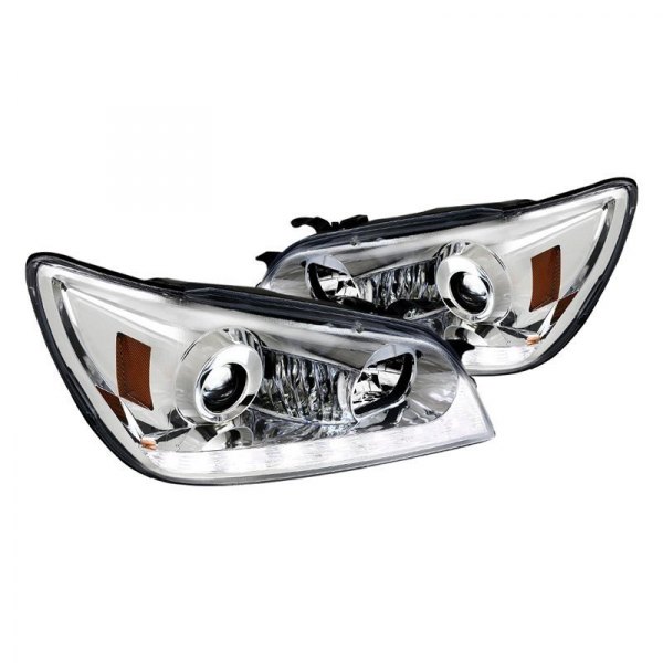 Spec-D® - Chrome Projector Headlights with Switchback LED DRL, Lexus IS