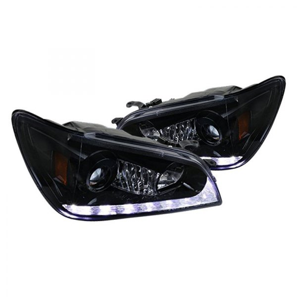 Spec-D® - Black/Smoke Projector Headlights with Switchback LED DRL, Lexus IS