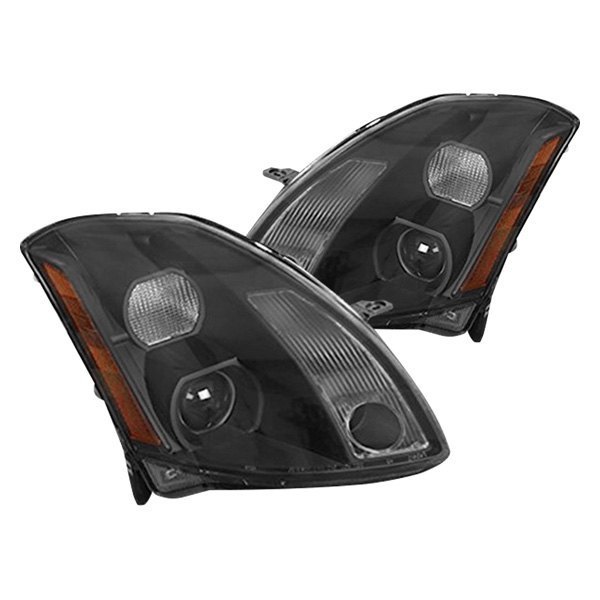Spec-D® - Black Projector Headlights, Nissan Maxima