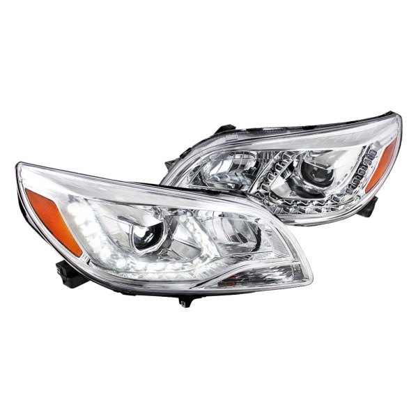 Spec-D® - Chrome Projector Headlights with LED DRL, Chevy Malibu