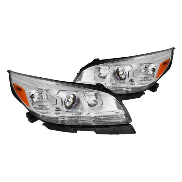 Spec-D® - Chrome Factory Style Projector Headlights, Chevy Malibu