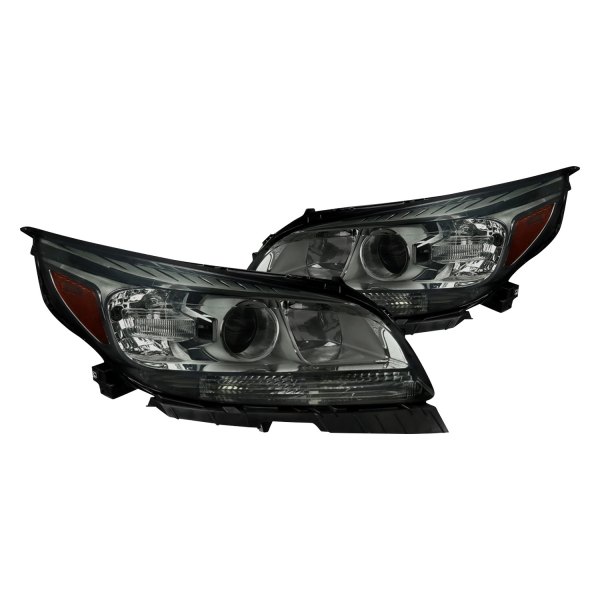 Spec-D® - Chrome/Smoke Projector Headlights, Chevy Malibu