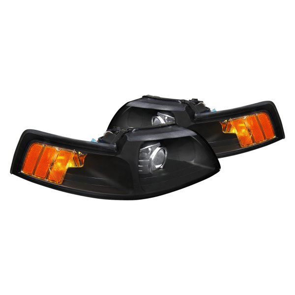 Spec-D® - Matte Black Projector Headlights