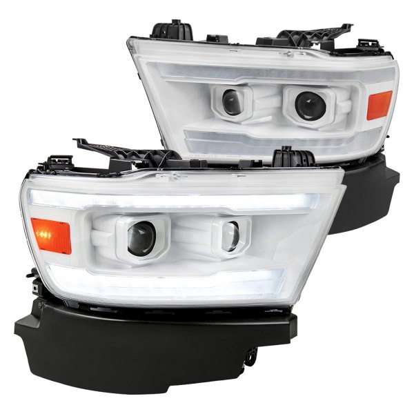 Spec-D® - Driver and Passenger Side Chrome Projector Headlights with Sequential LED DRL