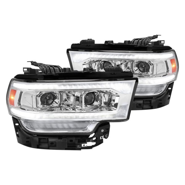 Spec-D® - Chrome Projector Headlights with Sequential LED DRL