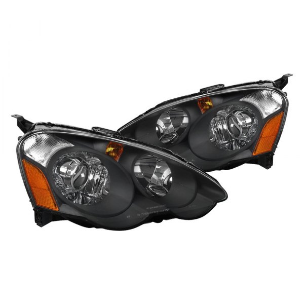 Spec-D® - Black Projector Headlights, Acura RSX