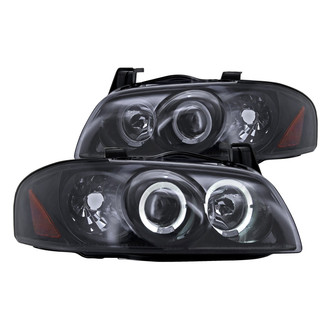 Spec-D® - Driver and Passenger Side Gloss Black Halo Projector Headlights