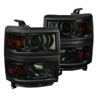Spec-D® - Driver and Passenger Side Chrome/Smoke Projector Headlights