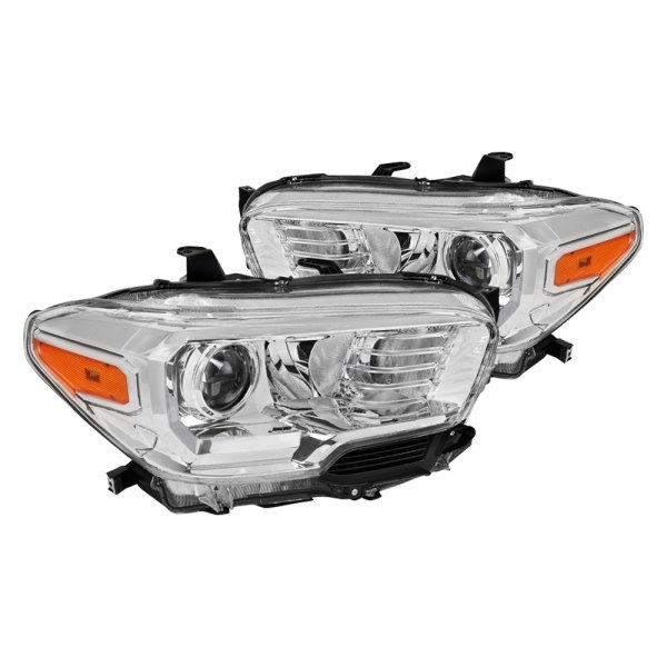 Spec-D® - Chrome Factory Style Projector Headlights, Toyota Tacoma