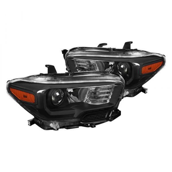 Spec-D® - Black Projector Headlights, Toyota Tacoma