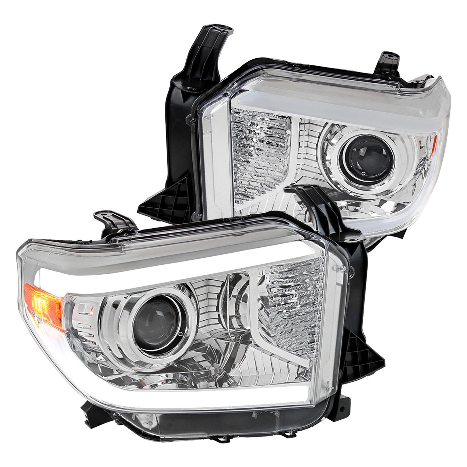 Spec-D® 2LHP-TUN14-G3-GO - Chrome LED DRL Bar Projector Headlights