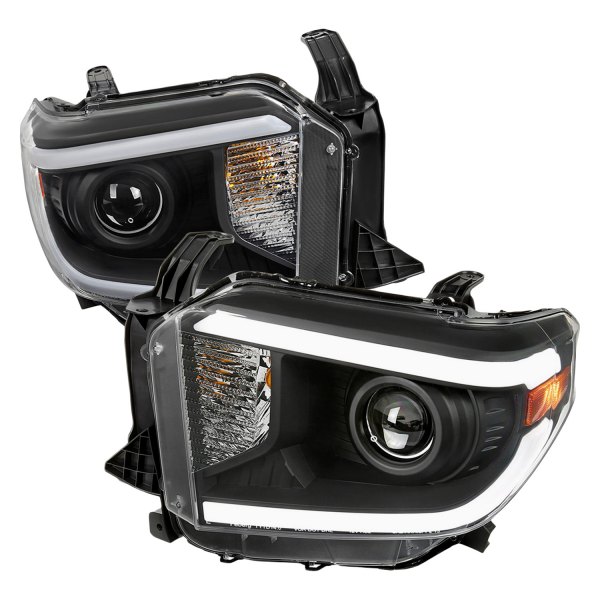 Spec-D® - Matte Black LED DRL Bar Projector Headlights