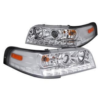 Spec-D® - Driver and Passenger Side Chrome Projector Headlights with LED DRL