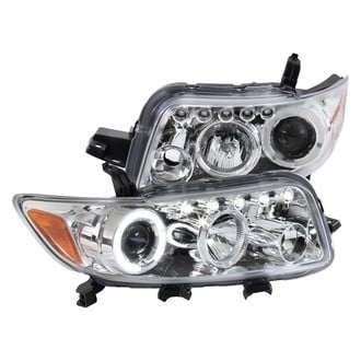 Spec-D® - Driver and Passenger Side Chrome Dual Halo Projector Headlights with Parking LEDs
