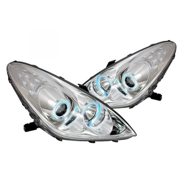 Spec-D® - Chrome CCFL Halo Projector Headlights with Parking LEDs, Lexus ES