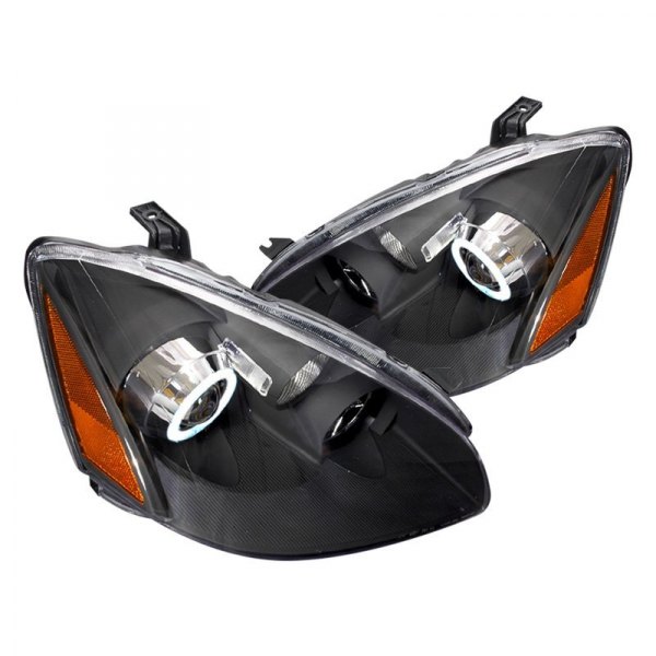 Spec-D® - Black CCFL Halo Projector Headlights, Nissan Altima