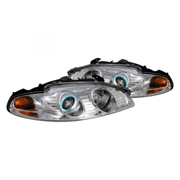 Spec-D® - Chrome CCFL Halo Projector Headlights, Mitsubishi Eclipse