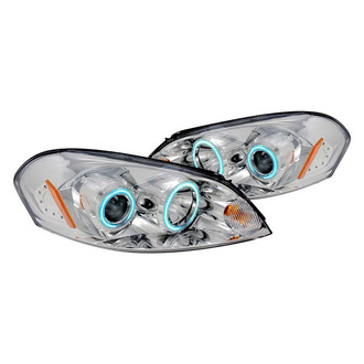 Spec-D® - Driver and Passenger Side Chrome CCFL Dual Halo Projector Headlights