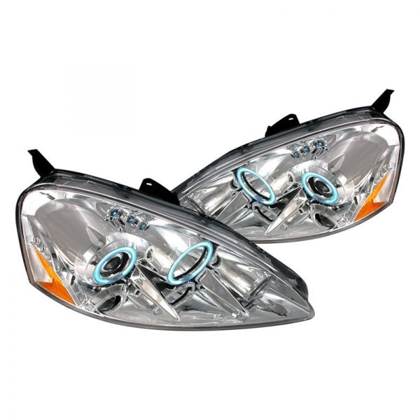 Spec-D® - Chrome CCFL Dual Halo Projector Headlights with Parking LEDs, Acura RSX