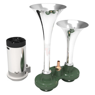 Spec-D® - 2 Pipes Chrome Air Horn