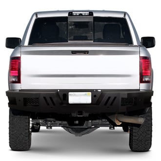 Spec-D® - Full Width Black Powder Coated Rear HD Bumper