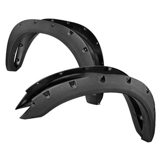 Spec-D® - Rivet Textured Black Front and Rear Fender Flares
