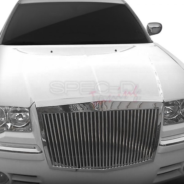 Spec-D® - 1-Pc Rolls Royce Phantom style Chrome Vertical Billet Main Grille