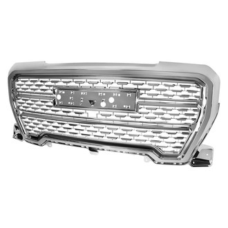 Spec-D® - 1-Pc Chrome Front Main Hood Grille