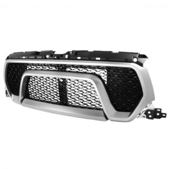 Spec-D® - 1-Pc Glossy Black Mesh Front Main Grille