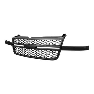 Spec-D® - 1-Pc Black Front Main Hood Grille